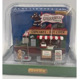 Lemax The Gingerbread Man Food Truck 2016 #63278 Cupcake Hot Cider Christmas NEW